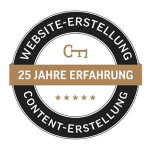 25 Jahre Erfahrung in Website- und Content-Erstellung